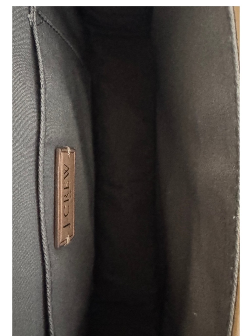 J.Crew Leather Cognac Brown Top Handle Satchel Bag - Picture 11 of 12